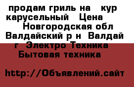 продам гриль на 8 кур, карусельный › Цена ­ 4 000 - Новгородская обл., Валдайский р-н, Валдай г. Электро-Техника » Бытовая техника   